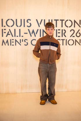 PFW Louis Vuitton Photocall EB Finn Bennett attends the Louis Vuitton Menswear Fall Winter 2026-2027 show as part of Paris Fashion Week on January 20, 2026 in Paris, France. Photo by Eliot Blondet ABACAPRESS.COM Paris France France  Copyright: xBlondetxEliot ABACAx