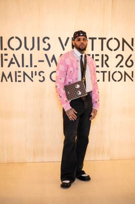 PFW Louis Vuitton Photocall EB Chris Brown attends the Louis Vuitton Menswear Fall Winter 2026-2027 show as part of Paris Fashion Week on January 20, 2026 in Paris, France. Photo by Eliot Blondet ABACAPRESS.COM Paris France France  Copyright: xBlondetxEliot ABACAx