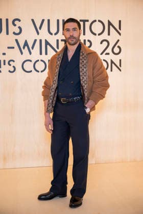 PFW Louis Vuitton Photocall EB Tahar Rahim attends the Louis Vuitton Menswear Fall Winter 2026-2027 show as part of Paris Fashion Week on January 20, 2026 in Paris, France. Photo by Eliot Blondet ABACAPRESS.COM Paris France France  Copyright: xBlondetxEliot ABACAx