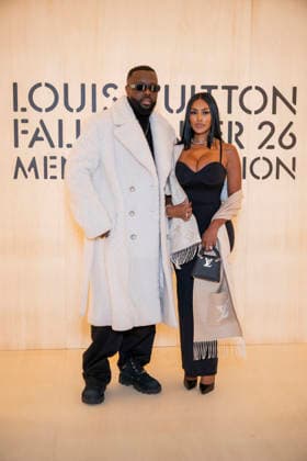 PFW Louis Vuitton Photocall EB Maître Gims attends the Louis Vuitton Menswear Fall Winter 2026-2027 show as part of Paris Fashion Week on January 20, 2026 in Paris, France. Photo by Eliot Blondet ABACAPRESS.COM Paris France France  Copyright: xBlondetxEliot ABACAx