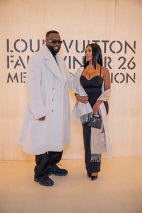 PFW Louis Vuitton Photocall EB Maître Gims attends the Louis Vuitton Menswear Fall Winter 2026-2027 show as part of Paris Fashion Week on January 20, 2026 in Paris, France. Photo by Eliot Blondet ABACAPRESS.COM Paris France France  Copyright: xBlondetxEliot ABACAx