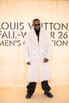 PFW Louis Vuitton Photocall EB Maître Gims attends the Louis Vuitton Menswear Fall Winter 2026-2027 show as part of Paris Fashion Week on January 20, 2026 in Paris, France. Photo by Eliot Blondet ABACAPRESS.COM Paris France France  Copyright: xBlondetxEliot ABACAx