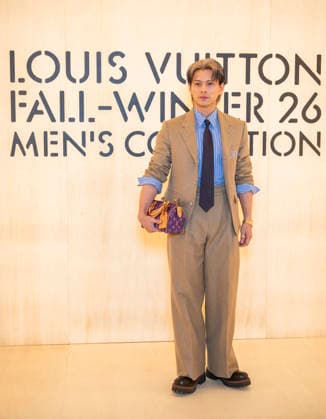 PFW Louis Vuitton Photocall EB Jun ya Hirano attends the Louis Vuitton Menswear Fall Winter 2026-2027 show as part of Paris Fashion Week on January 20, 2026 in Paris, France. Photo by Eliot Blondet ABACAPRESS.COM Paris France France  Copyright: xBlondetxEliot ABACAx