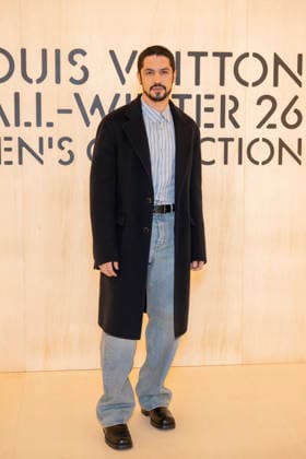 PFW Louis Vuitton Photocall EB Gabriel Leone attends the Louis Vuitton Menswear Fall Winter 2026-2027 show as part of Paris Fashion Week on January 20, 2026 in Paris, France. Photo by Eliot Blondet ABACAPRESS.COM Paris France France  Copyright: xBlondetxEliot ABACAx