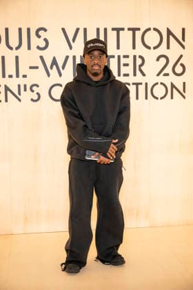 PFW Louis Vuitton Photocall EB Kai Cenat attends the Louis Vuitton Menswear Fall Winter 2026-2027 show as part of Paris Fashion Week on January 20, 2026 in Paris, France. Photo by Eliot Blondet ABACAPRESS.COM Paris France France  Copyright: xBlondetxEliot ABACAx