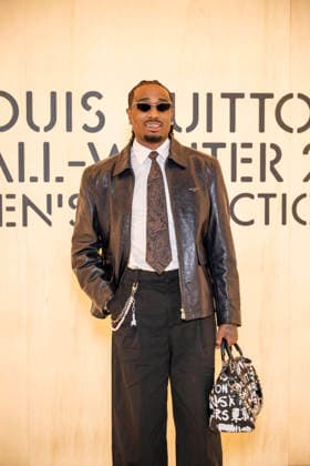 PFW Louis Vuitton Photocall EB Quavo attends the Louis Vuitton Menswear Fall Winter 2026-2027 show as part of Paris Fashion Week on January 20, 2026 in Paris, France. Photo by Eliot Blondet ABACAPRESS.COM Paris France France  Copyright: xBlondetxEliot ABACAx