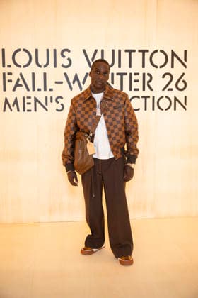 PFW Louis Vuitton Photocall EB Malice attends the Louis Vuitton Menswear Fall Winter 2026-2027 show as part of Paris Fashion Week on January 20, 2026 in Paris, France. Photo by Eliot Blondet ABACAPRESS.COM Paris France France  Copyright: xBlondetxEliot ABACAx