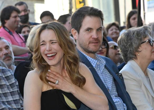 Actress Rachel McAdams and her lifelong partner, screenwriter Jamie Linden make rare joint appearance during an unveiling ceremony honoring her with the 2, 833rd star on the Hollywood Walk of Fame in Los Angeles on Tuesday, January 20, 2026.  LAP2026012026 JIMxRUYMEN