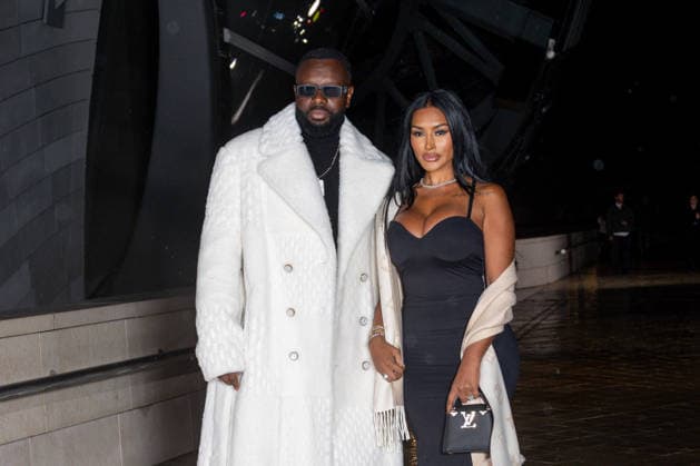 Louis Vuitton Menswear Fall Winter 2026-2027 Arrivals Gims and his wife Demdem attends the Louis Vuitton Menswear Fall Winter 2026-2027 show as part of Paris Fashion Week on January 20, 2026 in Paris, France. Photo by Nasser Berzane ABACAPRESS.COM Paris France  Copyright: xBerzanexNasser ABACAx