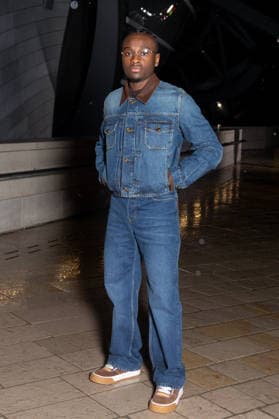 Louis Vuitton Menswear Fall Winter 2026-2027 Arrivals Miles Caton attends the Louis Vuitton Menswear Fall Winter 2026-2027 show as part of Paris Fashion Week on January 20, 2026 in Paris, France. Photo by Nasser Berzane ABACAPRESS.COM Paris France  Copyright: xBerzanexNasser ABACAx