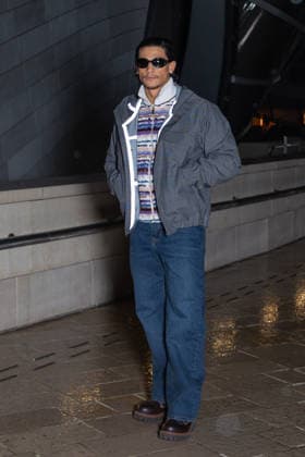 Louis Vuitton Menswear Fall Winter 2026-2027 Arrivals Emilio Sakraya Moutaoukkil attends the Louis Vuitton Menswear Fall Winter 2026-2027 show as part of Paris Fashion Week on January 20, 2026 in Paris, France. Photo by Nasser Berzane ABACAPRESS.COM Paris France  Copyright: xBerzanexNasser ABACAx