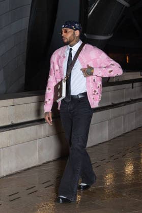 Louis Vuitton Menswear Fall Winter 2026-2027 Arrivals Chris Brown attends the Louis Vuitton Menswear Fall Winter 2026-2027 show as part of Paris Fashion Week on January 20, 2026 in Paris, France. Photo by Nasser Berzane ABACAPRESS.COM Paris France  Copyright: xBerzanexNasser ABACAx