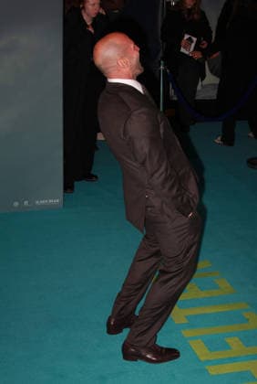 Shelter film premiere London, UK. Jason Statham at the Shelter film premiere. Leicester Square. 20th January 2026. LMK11-S200126 001. Steve Bealing Landmark Media 