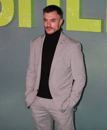 Shelter film premiere London, UK. Brian Vigier at the Shelter film premiere. Leicester Square. 20th January 2026. LMK11-S200126 001. Steve Bealing Landmark Media 