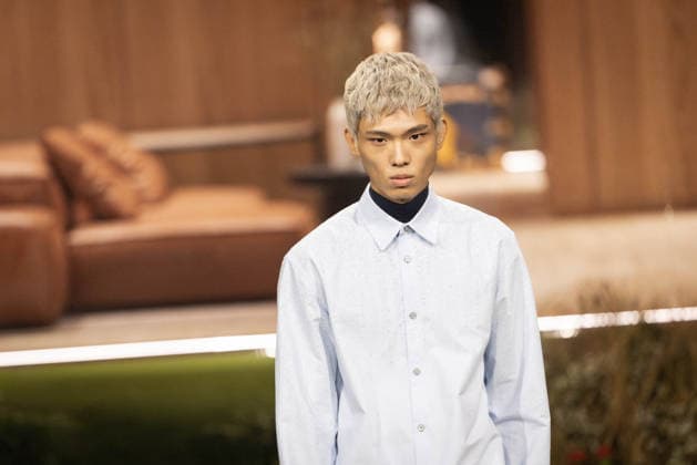 PFW - Louis Vuitton Menswear Ready-to-wear Fall-Winter 2026 2027 collection - Runway A model presents a creation for the Louis Vuitton Menswear Ready-to-wear Fall-Winter 2026 2027 collection as part of the Paris Fashion Week in Paris on January 20, 2026. Photo by Alexis Jumeau ABACAPRESS.COM Paris France  Copyright: xJumeauxAlexis ABACAx