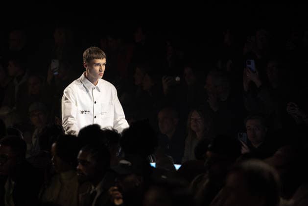 PFW - Louis Vuitton Menswear Ready-to-wear Fall-Winter 2026 2027 collection - Runway A model presents a creation for the Louis Vuitton Menswear Ready-to-wear Fall-Winter 2026 2027 collection as part of the Paris Fashion Week in Paris on January 20, 2026. Photo by Alexis Jumeau ABACAPRESS.COM Paris France  Copyright: xJumeauxAlexis ABACAx