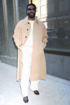 NEW YORK, NY - JANUARY 20: Yahya Abdul-Mateen II seen at Good Morning America on January 20 2026 in New York City. Copyright: xRW MediaPunchx