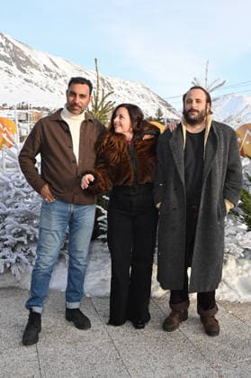 29th Comedy Film Festival - C est Qui L Amour - L Alpe Du Huez Lyes Salem, Laure Calamy and Vincent Macaigne attending the photocall of C’est quoi l’amour ? the 29th Comedy Film Festival in L Alpe d’Huez, France, on January 20, 2026. Photo by Mireille Ampilhac ABACAPRESS.COM L Alpe Du Huez France  Copyright: xAmpilhacxMireille ABACAx