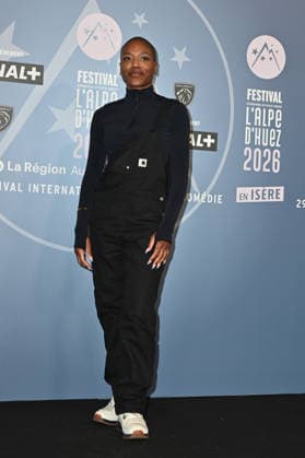 29th Comedy Film Festival - L Alpe Du Huez Sandra Parfait posing for a photocall during the 29th Comedy Film Festival in L Alpe d’Huez, France, on January 20, 2026. Photo by Mireille Ampilhac ABACAPRESS.COM Paris France  Copyright: xAmpilhacxMireille ABACAx