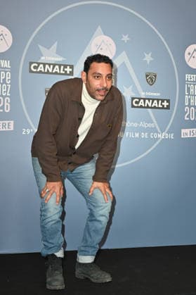 29th Comedy Film Festival - L Alpe Du Huez Lyes Salem posing for a photocall during the 29th Comedy Film Festival in L Alpe d’Huez, France, on January 20, 2026. Photo by Mireille Ampilhac ABACAPRESS.COM Paris France  Copyright: xAmpilhacxMireille ABACAx