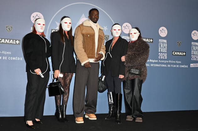 29th Comedy Film Festival - L Alpe Du Huez Ahmed Sylla and Nooance influencers posing for a photocall during the 29th Comedy Film Festival in L Alpe d’Huez, France, on January 20, 2026. Photo by Mireille Ampilhac ABACAPRESS.COM Paris France  Copyright: xAmpilhacxMireille ABACAx