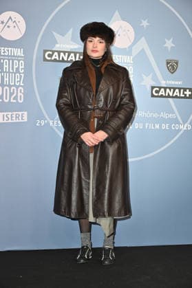 29th Comedy Film Festival - L Alpe Du Huez Margot Coriolan posing for a photocall during the 29th Comedy Film Festival in L Alpe d’Huez, France, on January 20, 2026. Photo by Mireille Ampilhac ABACAPRESS.COM Paris France  Copyright: xAmpilhacxMireille ABACAx