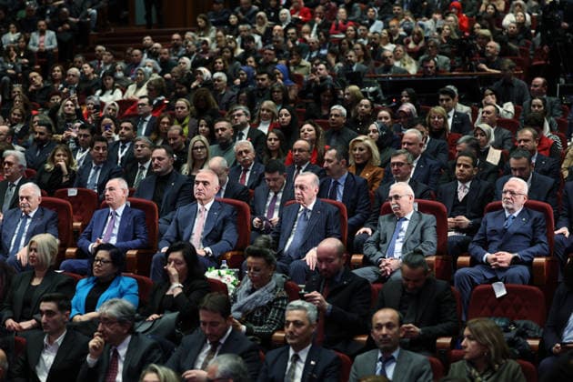 Turkish President Recep Tayyip Erdo?an participated in the Ministry of Culture Turkish President Recep Tayyip Erdo?an participated in the Ministry of Culture and Tourism s Living Human Treasures awards ceremony and delivered a speech at the event held at the Be?tepe Congress and Culture Center in the Presidential Complex in Ankara, Turkey. January 21, 2026. Photo by Turkish presidency apaimages Istanbul Istanbul Turkey 210126_Turkey_TPO_00(4) Copyright: xapaimagesxTurkishxpresidencyx xapaimagesx