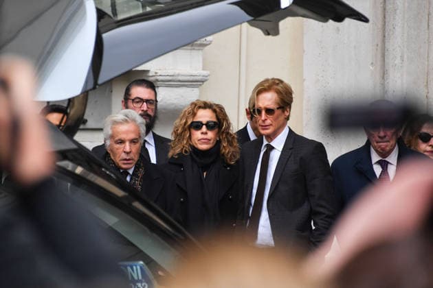 Rome, Death of Valentino Garavani - Chapel of Rest in Rome at his Foundation in Piazza Mignanelli - In the photo: GIANCARLO GIAMMETTI, Micaela Calabresi Marconi, Vernon Bruce Hoeksema  Copyright: xVincenzoxLandix xipa-agency.netx xDxAngelo Landix IPA_Agency_IPA70364447