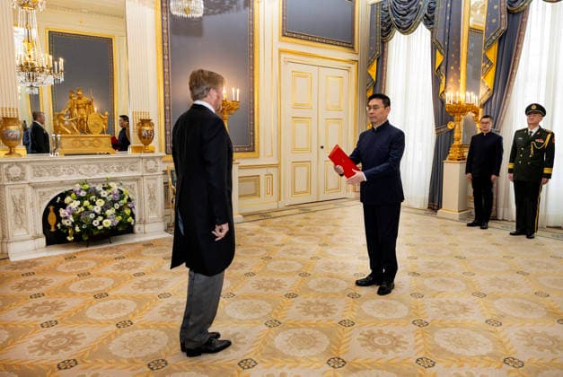 21-01-2026 Palace King Willem-Alexander during the credentials (geloofsbrieven) of the Ambassador of the Kingdom of Saudi Arabia, His Excellency S.K. Al Chain, at palace Noordeinde in The Hague. Â  Copyright: xPPEx