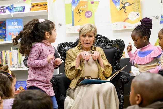 Princess Laurentien Launches National Reading Days - Schiedam OBA Princess Laurentien reads during the National Reading Breakfast at the Amsterdam Public Library (OBA), Reigersbos location. Twenty years ago, at this same location, the Princess read for the first time during the National Reading Days. The Reading Breakfast traditionally kicks off the National Reading Days campaign. Amsterdam, The Netherlands on January 21, 2026, Photo by Bruno Press ABACAPRESS.COM Amsterdam Netherlands  Copyright: xBrunoxPress ABACAx
