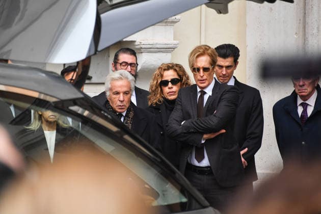 Rome, Death of Valentino Garavani - Chapel of Rest in Rome at his Foundation in Piazza Mignanelli - In the photo: GIANCARLO GIAMMETTI, Micaela Calabresi Marconi, Vernon Bruce Hoeksema  Copyright: xVincenzoxLandix xipa-agency.netx xDxAngelo Landix IPA_Agency_IPA70364456