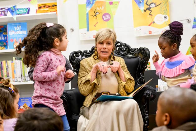 21-01-2026 Amsterdam Princess Laurentien during the National Reading Breakfast at the Amsterdam Public Library (OBA), Reigersbos in Amsterdam. Â  Copyright: xPPEx