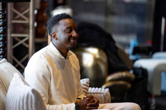 CELEBRITES : Festival International de Comedie - Alpe Huez - 21 01 2026 ALPE D HUEZ, FRANCE - Ahmed Sylla in interview the L infiltrÃ e during the 29th L Alpe d Huez International Comedy Film Festival on January 21, 2026 in Alpe d Huez, France. Photo by Sandrine Thesillat PsNewZ  Copyright: xSandrinexTHESILLATx