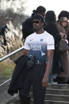 Collaboration Paris Saint Germain 3 Paradis Collection Prêt à Porter Mode Masculine Automne Hiver 2026 2027 lors de la Fashion Week de Paris PFW , le 21 Janvier 2026 Jeremy MELLOUL Bestimage Celebrities at 3 Paradis Fashion Show Menswear Collection Fall Winter 2026 2027 during Paris Fashion Week on 21th January 2026 Paris France  Copyright: xJeremyxMelloulx xBestimagexJeremyxMelloulx xBestimagex