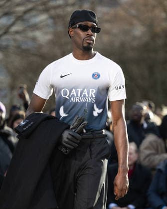 Collaboration Paris Saint Germain 3 Paradis Collection Prêt à Porter Mode Masculine Automne Hiver 2026 2027 lors de la Fashion Week de Paris PFW , le 21 Janvier 2026 Jeremy MELLOUL Bestimage Celebrities at 3 Paradis Fashion Show Menswear Collection Fall Winter 2026 2027 during Paris Fashion Week on 21th January 2026 Paris France  Copyright: xJeremyxMelloulx xBestimagexJeremyxMelloulx xBestimagex