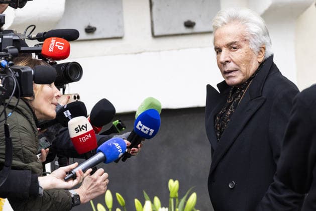 Funeral of Valentino Garavani in Rome ROME, ITALY - JANUARY 21: Giancarlo Giammetti is seen at Fondazione Valentino Garavani and Giancarlo Giammetti at Mignanelli Square on January 21, 2026 in Rome, Italy. Italian fashion designer Valentino Garavani died at 93 years old in Rome on January 19. Primo Barol Anadolu Rome Italy. Editorial use only. Please get in touch for any other usage.  Copyright: x2026xAnadoluxPrimoxBarolx
