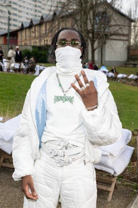 Kerchak au défilé 3 Paradis Collection Prêt à Porter Mode Masculine Automne Hiver 2026 2027 lors de la Fashion Week de Paris PFW , le 21 Janvier 2026 Jeremy MELLOUL Bestimage Celebrities at 3 Paradis Fashion Show Menswear Collection Fall Winter 2026 2027 during Paris Fashion Week on 21th January 2026 Paris France  Copyright: xJeremyxMelloulx xBestimagexJeremyxMelloulx xBestimagex