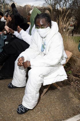 Kerchak au défilé 3 Paradis Collection Prêt à Porter Mode Masculine Automne Hiver 2026 2027 lors de la Fashion Week de Paris PFW , le 21 Janvier 2026 Jeremy MELLOUL Bestimage Celebrities at 3 Paradis Fashion Show Menswear Collection Fall Winter 2026 2027 during Paris Fashion Week on 21th January 2026 Paris France  Copyright: xJeremyxMelloulx xBestimagexJeremyxMelloulx xBestimagex
