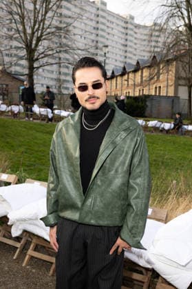 Reykon au défilé 3 Paradis Collection Prêt à Porter Mode Masculine Automne Hiver 2026 2027 lors de la Fashion Week de Paris PFW , le 21 Janvier 2026 Jeremy MELLOUL Bestimage Celebrities at 3 Paradis Fashion Show Menswear Collection Fall Winter 2026 2027 during Paris Fashion Week on 21th January 2026 Paris France  Copyright: xJeremyxMelloulx xBestimagexJeremyxMelloulx xBestimagex