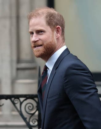 Prince Harry leaves the Royal Courts of Justice after giving evidence in his trial against Associated Newspapers in London on Wednesday January 21, 2026. Other claimants involved in the case include Sir Elton John, Elizabeth Hurley and Sadie Frost.  LON2026012114 HUGOxPHILPOTT