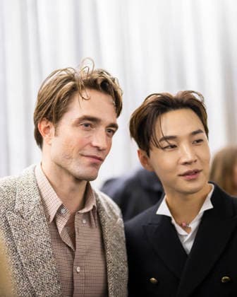 PFW - Dior Front Row Robert Pattinson and Henry Lau during the Dior Homme Menswear Fall Winter 2026-2027 show as part of Paris Fashion Week on January 21, 2026 in Paris, France.Photo by Eliot Blondet ABACAPRESS.COM Paris France France  Copyright: xBlondetxEliot ABACAx
