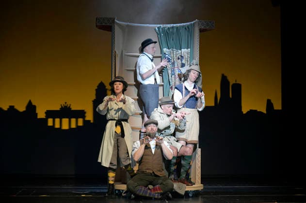 Krista Birkner, citizen Lars Dietrich, Henrik Kairies, Mario Ramos and Oliver Seidel at the photo rehearsal for the play Erich and the Detectives at the Schlosspark Theater Berlin, 21 01 2026 Foto:xM.xBehrensx xFuturexImagex erich_6101