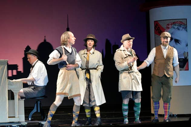 Henrik Kairies, Oliver Seidel, Krista Birkner, Mario Ramos and citizen Lars Dietrich at the photo rehearsal for the play Erich and the Detectives at the Schlosspark Theater Berlin, 21 01 2026 Foto:xM.xBehrensx xFuturexImagex erich_6105