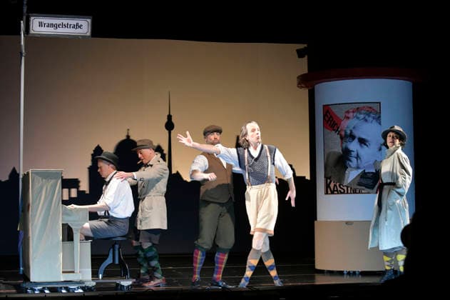 Henrik Kairies, Mario Ramos, citizen Lars Dietrich, Oliver Seidel and Krista Birkner at the photo rehearsal for the play Erich and the Detectives at the Schlosspark Theater Berlin, 21 01 2026 Foto:xM.xBehrensx xFuturexImagex erich_6106