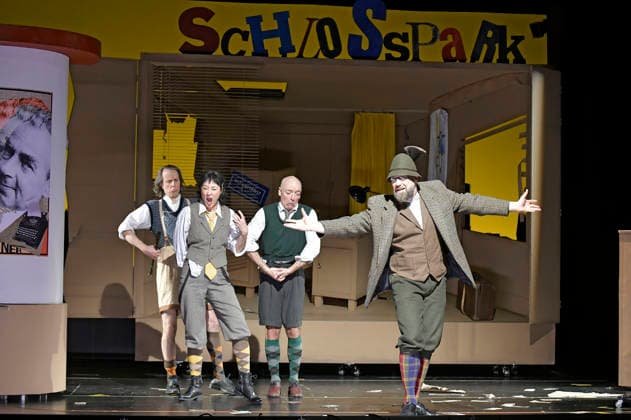Oliver Seidel, Krista Birkner, Mario Ramos and citizen Lars Dietrich at the photo rehearsal for the play Erich and the Detectives at the Schlosspark Theater Berlin, 21 01 2026 Foto:xM.xBehrensx xFuturexImagex erich_6133