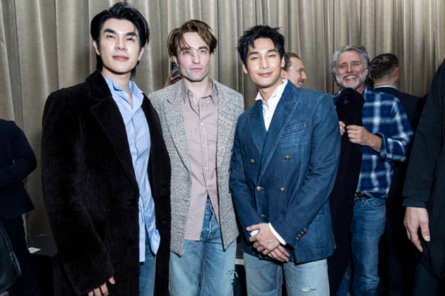 Mile Phakphum Romsaithong, Robert Pattinson and Apo Nattawin Wattanagitipha at the Front Row of the Dior Collection Homme Prêt à Porter Fall Winter 2026 2027 show as part of Paris Fashion Week PFW at the Rodin Museum, Paris, France, January 21, 2026 Olivier Borde Bestimage Front Row Dior Homme Menswear Fall Winter 2026 2027 show as part of Paris Fashion Week on January 21, 2026 in Paris, France Paris France  Copyright: xOLIVIERxBORDEx xBESTIMAGExOLIVIERxBORDEx xBESTIMAGEx
