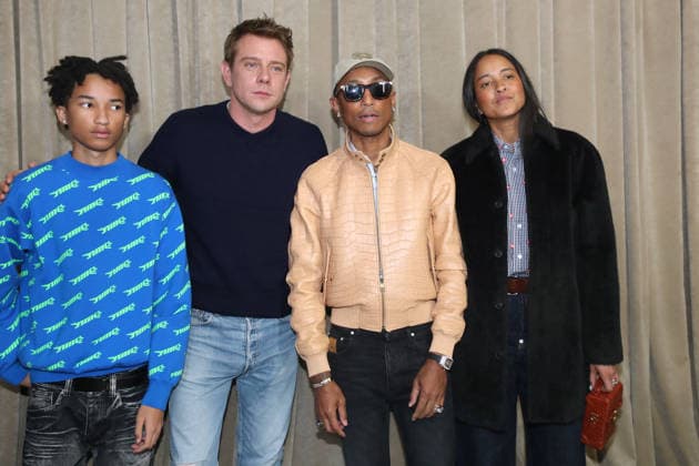 Rocket Williams, Jonathan Anderson Artistic Director of Dior , Pharrell Williams and Helen Lasichanh at the Greeting of the Dior Collection Homme Prêt à Porter Fall Winter 2026 2027 show as part of Paris Fashion Week PFW at the Rodin Museum, in Paris, France, January 21, 2026 Bertrand Rindoff Bestimage Greeting Dior Homme Menswear Fall Winter 2026 2027 show as part of Paris Fashion Week on January 21, 2026 in Paris, France Paris France  Copyright: xBERTRANDxRINDOFFxPETROFFxBERTRANDxRINDOFFxPETROFFx