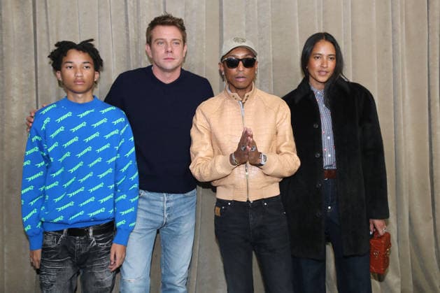 Rocket Williams, Jonathan Anderson Artistic Director of Dior , Pharrell Williams and Helen Lasichanh at the Greeting of the Dior Collection Homme Prêt à Porter Fall Winter 2026 2027 show as part of Paris Fashion Week PFW at the Rodin Museum, in Paris, France, January 21, 2026 Bertrand Rindoff Bestimage Greeting Dior Homme Menswear Fall Winter 2026 2027 show as part of Paris Fashion Week on January 21, 2026 in Paris, France Paris France  Copyright: xBERTRANDxRINDOFFxPETROFFxBERTRANDxRINDOFFxPETROFFx