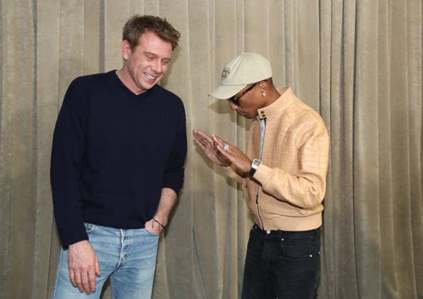 Jonathan Anderson Artistic Director of Dior and Pharrell Williams at the Greeting of the Dior Collection Homme Prêt à Porter Fall Winter 2026 2027 show as part of Paris Fashion Week PFW at the Rodin Museum, Paris, France, January 21, 2026 Bertrand Rindoff Bestimage Greeting Dior Homme Menswear Fall Winter 2026 2027 show as part of Paris Fashion Week on January 21, 2026 in Paris, France Paris France  Copyright: xBERTRANDxRINDOFFxPETROFFxBERTRANDxRINDOFFxPETROFFx