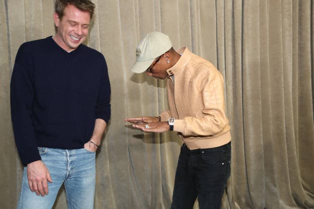 Jonathan Anderson Artistic Director of Dior and Pharrell Williams at the Greeting of the Dior Collection Homme Prêt à Porter Fall Winter 2026 2027 show as part of Paris Fashion Week PFW at the Rodin Museum, Paris, France, January 21, 2026 Bertrand Rindoff Bestimage Greeting Dior Homme Menswear Fall Winter 2026 2027 show as part of Paris Fashion Week on January 21, 2026 in Paris, France Paris France  Copyright: xBERTRANDxRINDOFFxPETROFFxBERTRANDxRINDOFFxPETROFFx